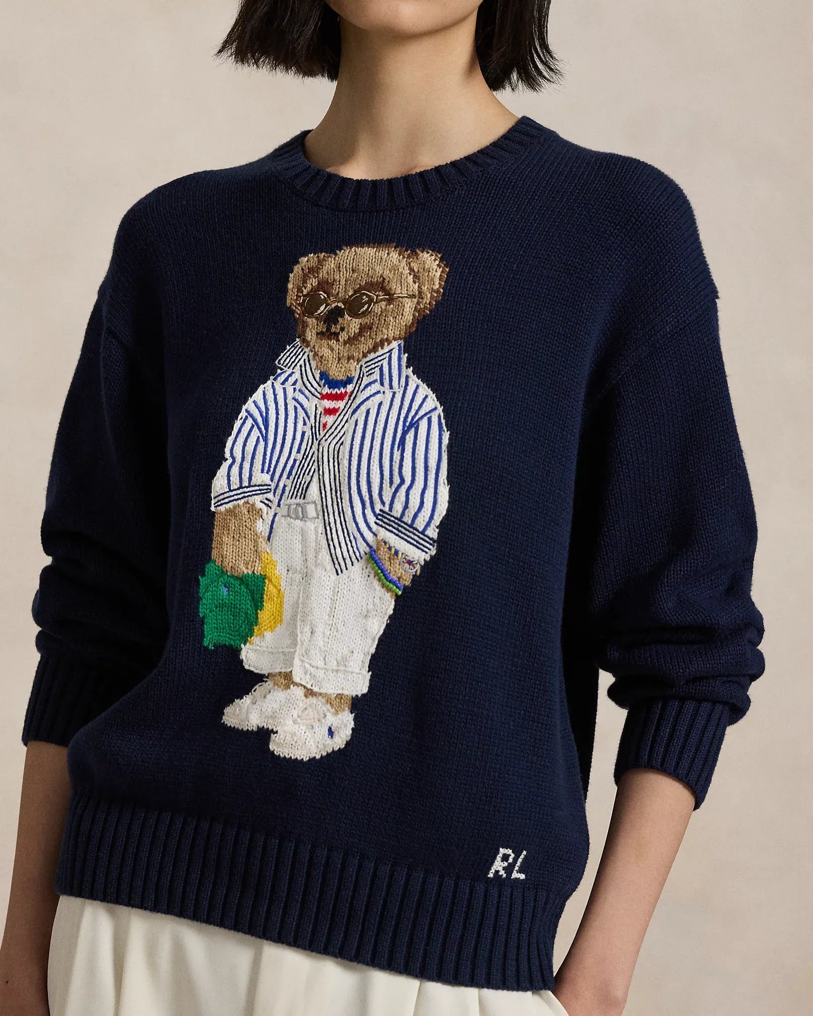 Ralph Lauren Sweater | Navy blue Polo Bear Nikiam