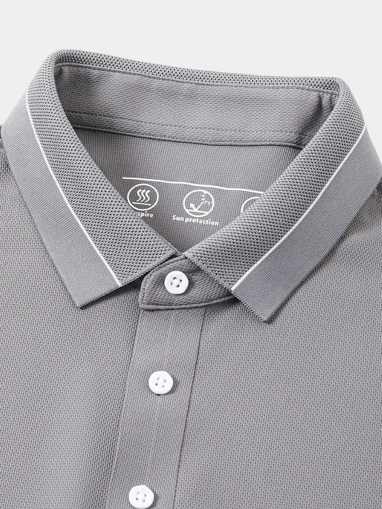 Steel Gray Polo – Cross & Crown