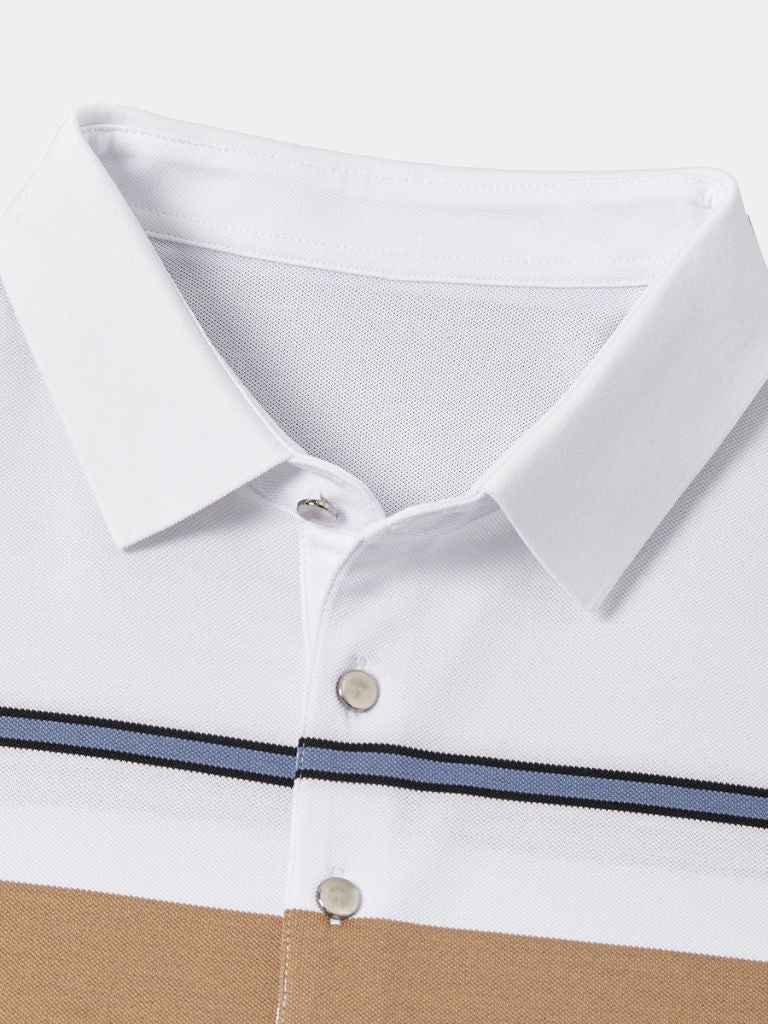 Sunset Stripe Polo – Cross & Crown